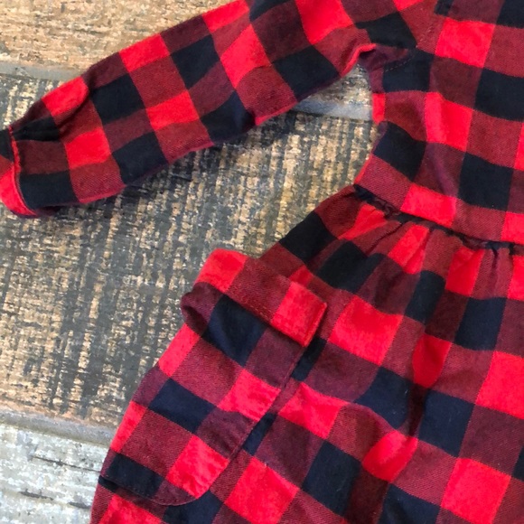 Red & Black Checkered Flannel Dress 18 Months❗️ - Picture 6 of 6
